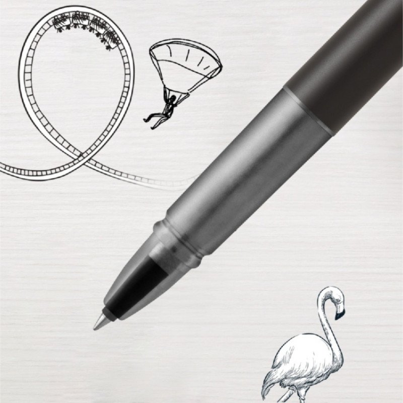 Ручка-роллер Parker Vector XL Black CT, стержень: F, цвет чернил:black, в подарочной упаковке