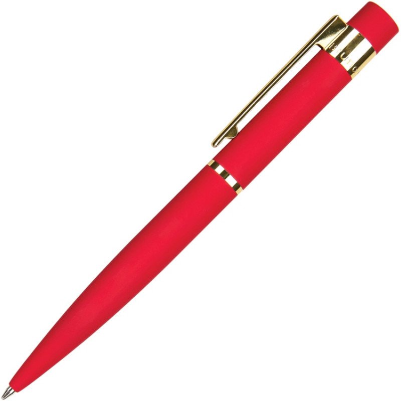 Ручка шариковая автоматическая BrunoVisconti "VERONA" цвет корпуса красный, soft-touch, 1 мм, синяя