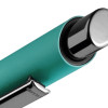 Металлическая шариковая ручка soft touch "Ellipse gum", бирюзовый