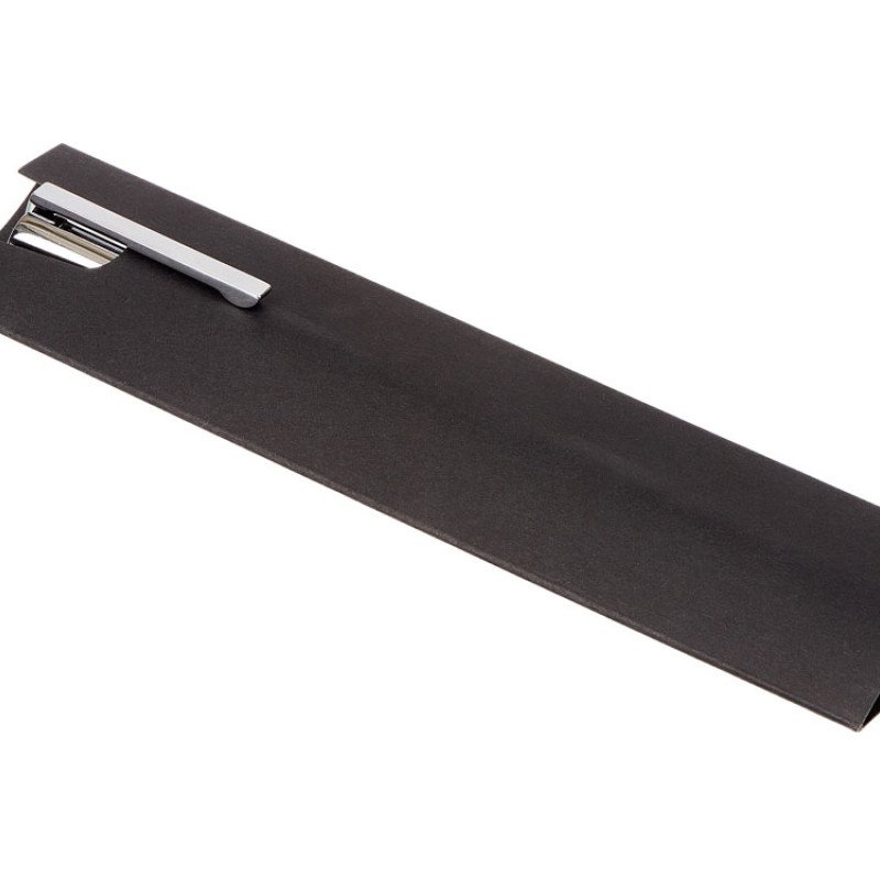 Металлическая шариковая ручка "Bossy" с вставкой из эко-кожи, красный