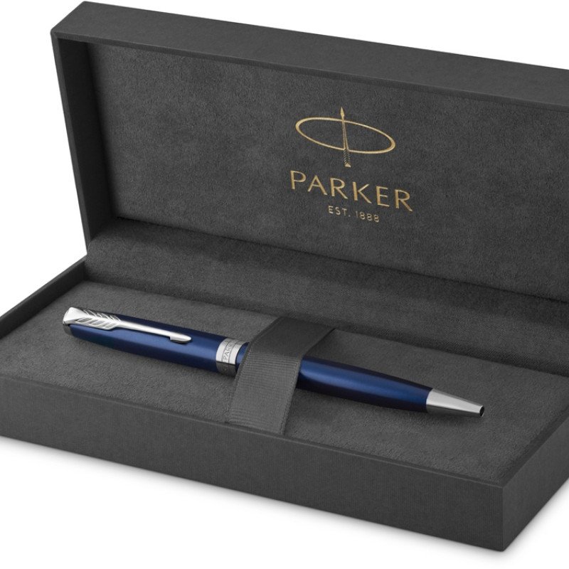 Ручка шариковая «Parker Sonnet Core Subtle Blue CT», синий/серебристый