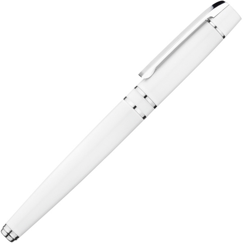 Ручка металлическая роллер «VIP R», белый