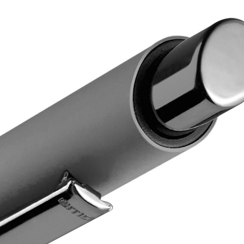 Металлическая шариковая ручка soft touch "Ellipse gum", серый