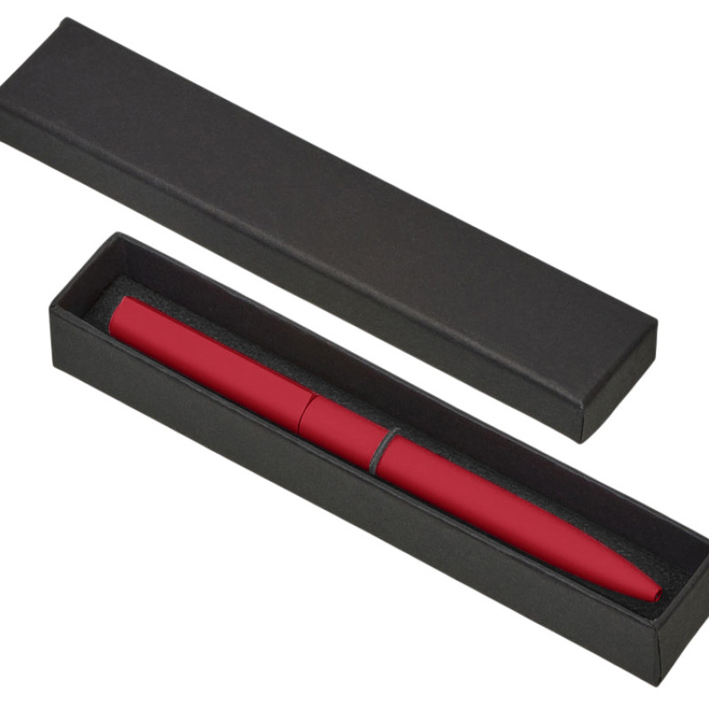 Шариковая металлическая ручка "Minimalist" софт-тач, красный