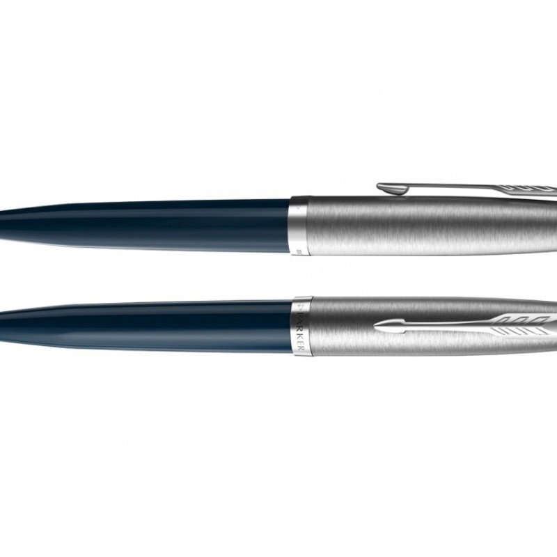 Шариковая ручка Parker 51 CORE MIDNIGHT BLUE CT, стержень: M, цвет чернил: black, в подарочной упаковке.