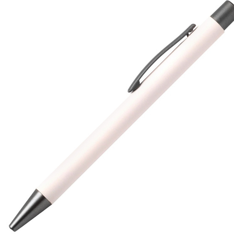 Ручка металлическая шариковая FAMILY MARSEL, soft touch (Белый)