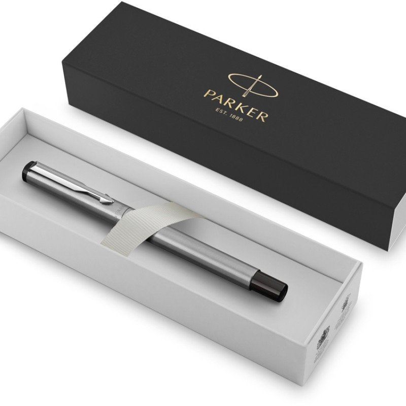 Ручка перьевая «Parker Vector Standard Stainless Steel CT», серебристый