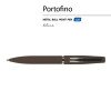 Ручка металлическая шариковая "Portofino", софт-тач, 1.0 мм, коричневый Ручка металлическая шариковая "Portofino", софт-тач, 1.0 мм, коричневый