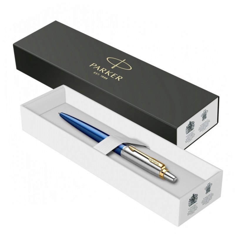 Шариковая ручка Parker Jotter SE 135 Lacquer Blue St.Steel GT, стержень: M, цвет чернил : blue, в подарочной упаковке
