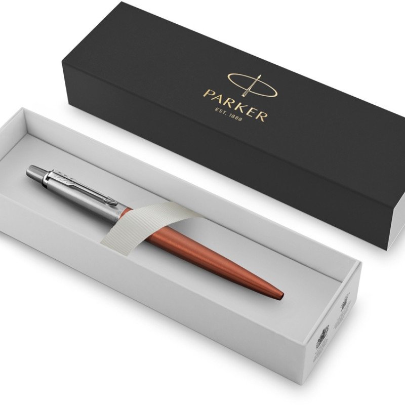Шариковая ручка Parker Jotter Essential, Chelsea Orange CT, стержень: Mblue