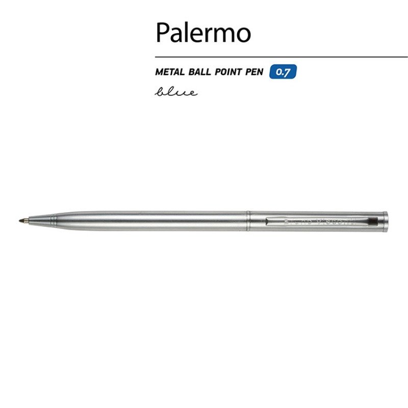 Ручка шариковая автоматическая BrunoVisconti® "PALERMO" цвет корпуса серебряный, 0.7 мм Ручка шариковая автоматическая BrunoVisconti® "PALERMO" цвет корпуса серебряный, 0.7 мм