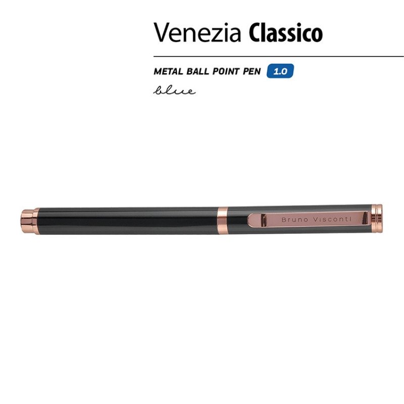 Ручка металлическая шариковая "Venezia Classico", черный Ручка металлическая шариковая "Venezia Classico", черный