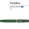 Ручка металлическая шариковая "Portofino", софт-тач, 1.0 мм, зеленый Ручка металлическая шариковая "Portofino", софт-тач, 1.0 мм, зеленый