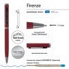Ручка "Firenze" шариковая автоматическая софт-тач, красная