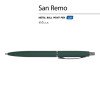 Ручка металлическая шариковая "San Remo", софт-тач, 1.0 мм, зеленый