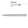 Ручка шариковая автоматическая BrunoVisconti "VERONA" цвет корпуса серебряный 1 мм, синяя Ручка шариковая автоматическая BrunoVisconti "VERONA" цвет корпуса серебряный 1 мм, синяя