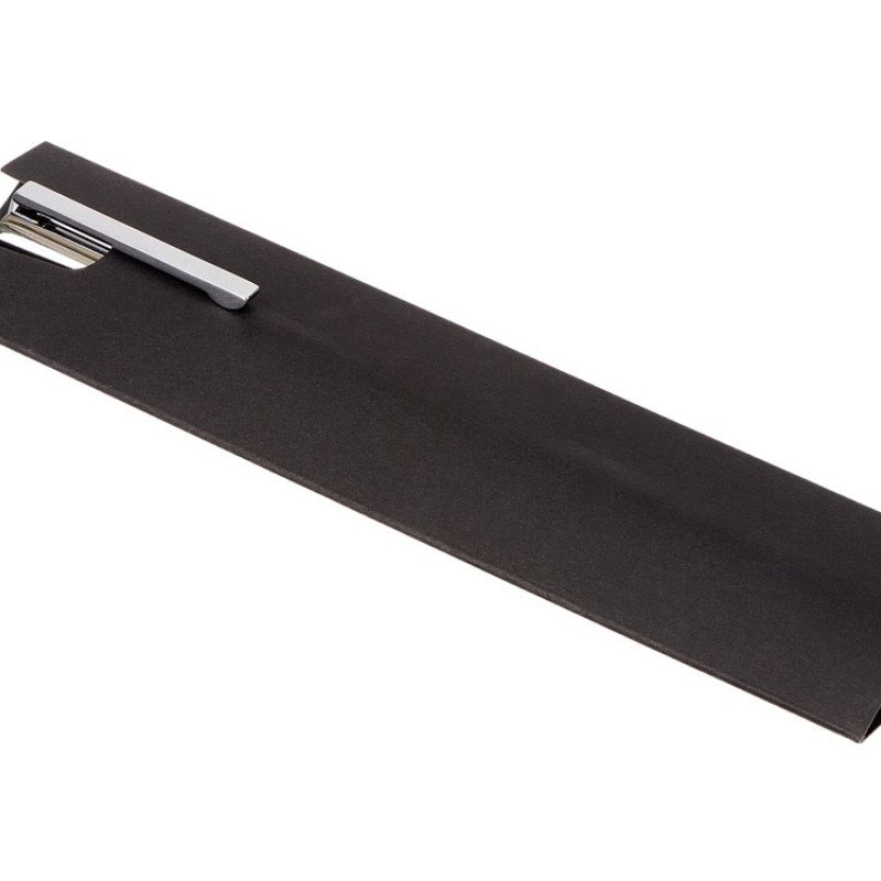 Металлическая шариковая ручка "Bossy" с вставкой из эко-кожи, синий