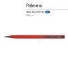 Ручка шариковая автоматическая BrunoVisconti® "PALERMO" цвет корпуса красный, soft-touch, 0.7 мм