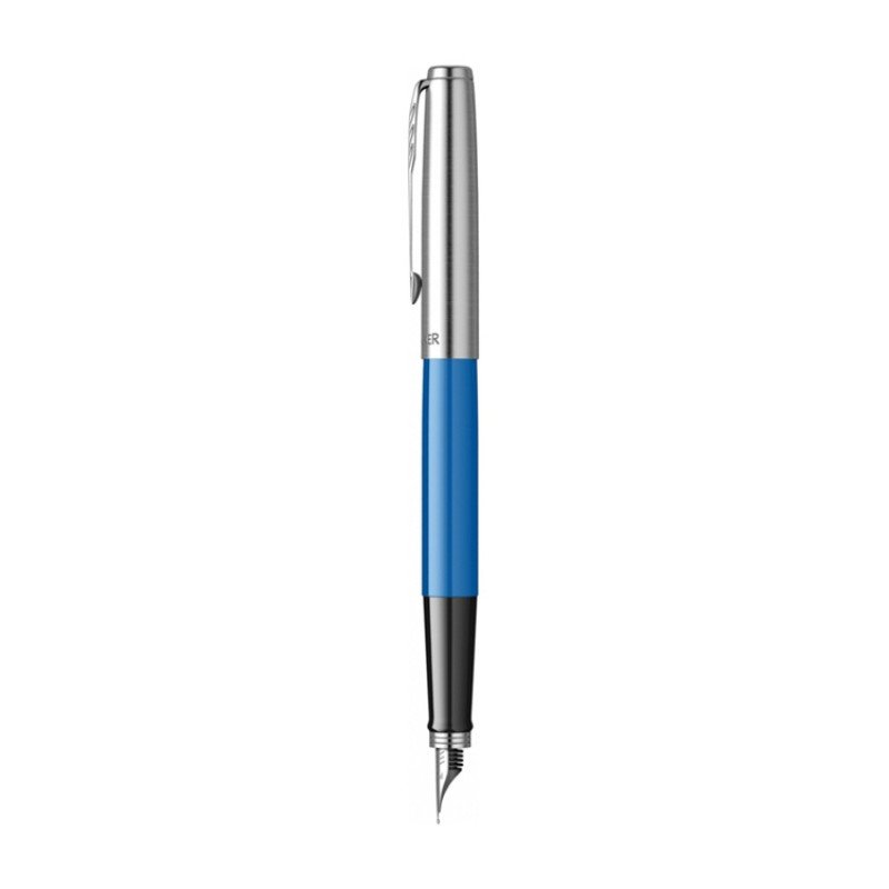 Ручка перьевая Parker Jotter Originals Blue Chrom CT, перо: F, цвет чернил: blue, в подарочной упаковке
