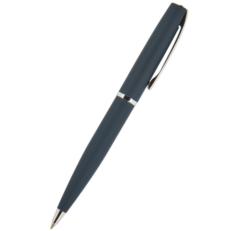 Ручка "Sienna" шариковая  автоматическая, синий металлический корпус, 1.0 мм, синяя