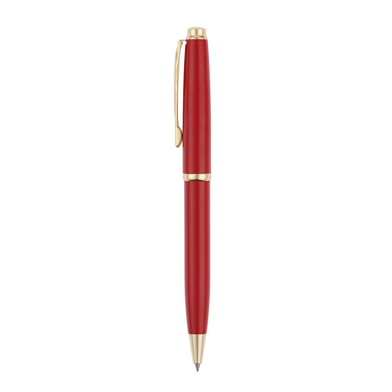 Ручка шариковая Pierre Cardin коллекция «ГАММА КЛАССИКА (GAMME CLASSIC)». Корпус - латунь с лакированным покрытием. Отделка и детали дизайна - сталь с позолотой. Цвет - красный. Упаковка E. Ручка шариковая Pierre Cardin коллекция «ГАММА КЛАССИКА (GAMME CLASSIC)». Корпус - латунь с лакированным покрытием. Отделка и детали дизайна - сталь с позолотой. Цвет - красный. Упаковка E.