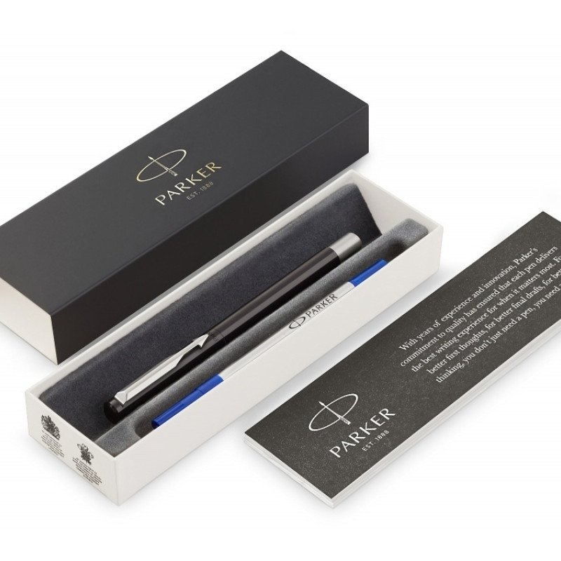 Ручка роллер «Parker Vector Standard Black CT», черный