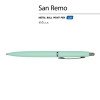 Ручка металлическая шариковая "San Remo", софт-тач, 1.0 мм, мятный
