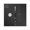 Шариковая ручка Parker IM Mat Black CT лак матовый, стержень: M, цвет чернил: blue, в подарочной упаковке.