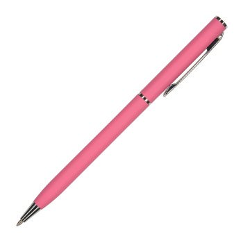 Ручка шариковая автоматическая BrunoVisconti® "PALERMO" цвет корпуса красный коралловый, soft-touch, 0.7 мм