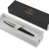 Шариковая ручка Parker Jotter Essential, Satin Black CT, стержень: M, цвет чернил : blue или black