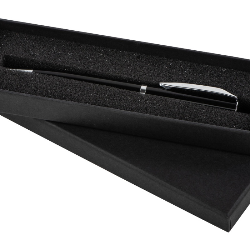 Ручка металлическая шариковая «Town», черный/серебристый