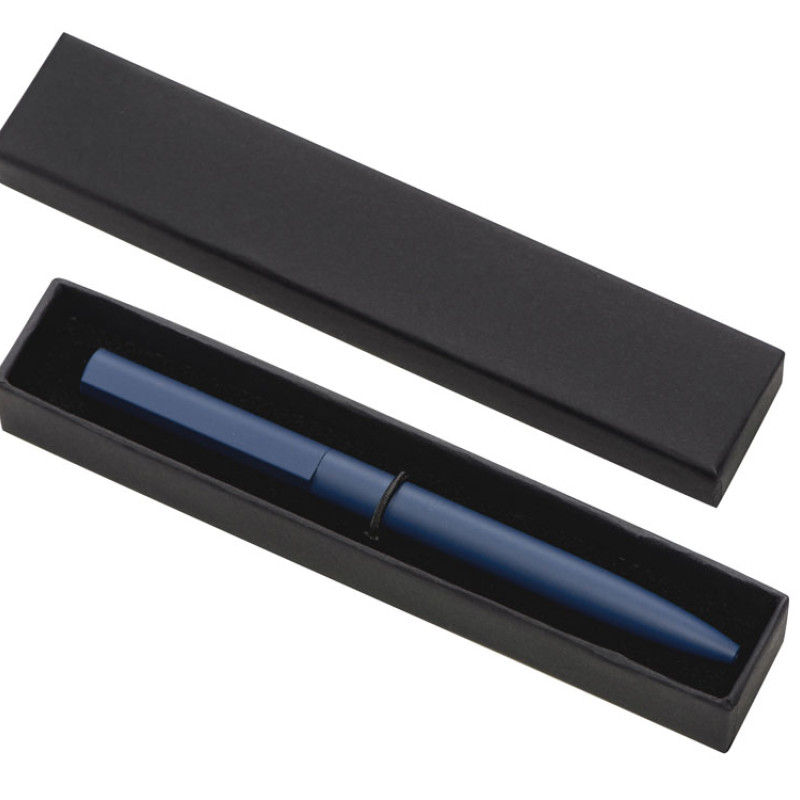 Шариковая металлическая ручка "Minimalist" софт-тач, темно-синяя