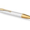 Шариковая ручка Parker IM Premium K318  Pearl GT, стержень: M, цвет чернил: blue, в подарочной упаковке.