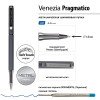 Ручка металлическая шариковая "Venezia Pragmatico" софт-тач, серый Ручка металлическая шариковая "Venezia Pragmatico" софт-тач, серый