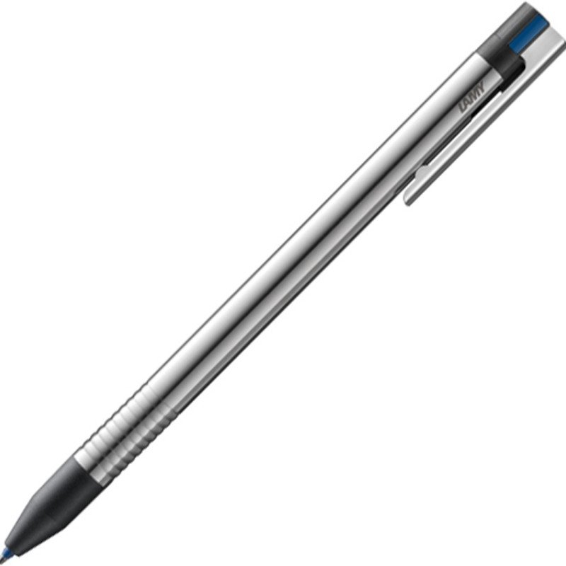 Ручка мультисистемная (3 цвета) 405 logo, Полированная сталь, M21