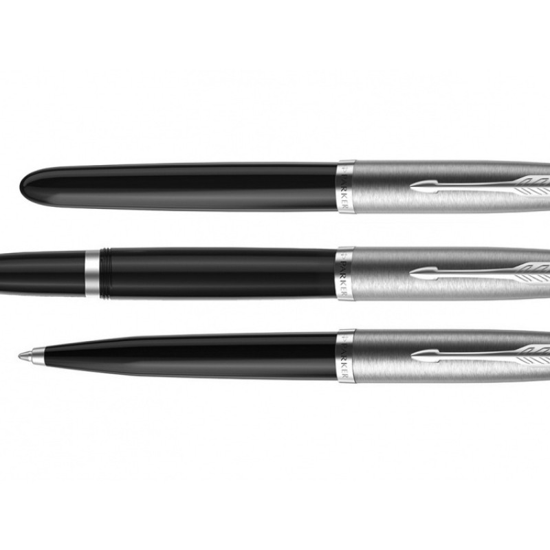Перьевая ручка Parker 51 CORE BLACK CT, перо: F, цвет чернил: black, в подарочной упаковке. Перьевая ручка Parker 51 CORE BLACK CT, перо: F, цвет чернил: black, в подарочной упаковке.