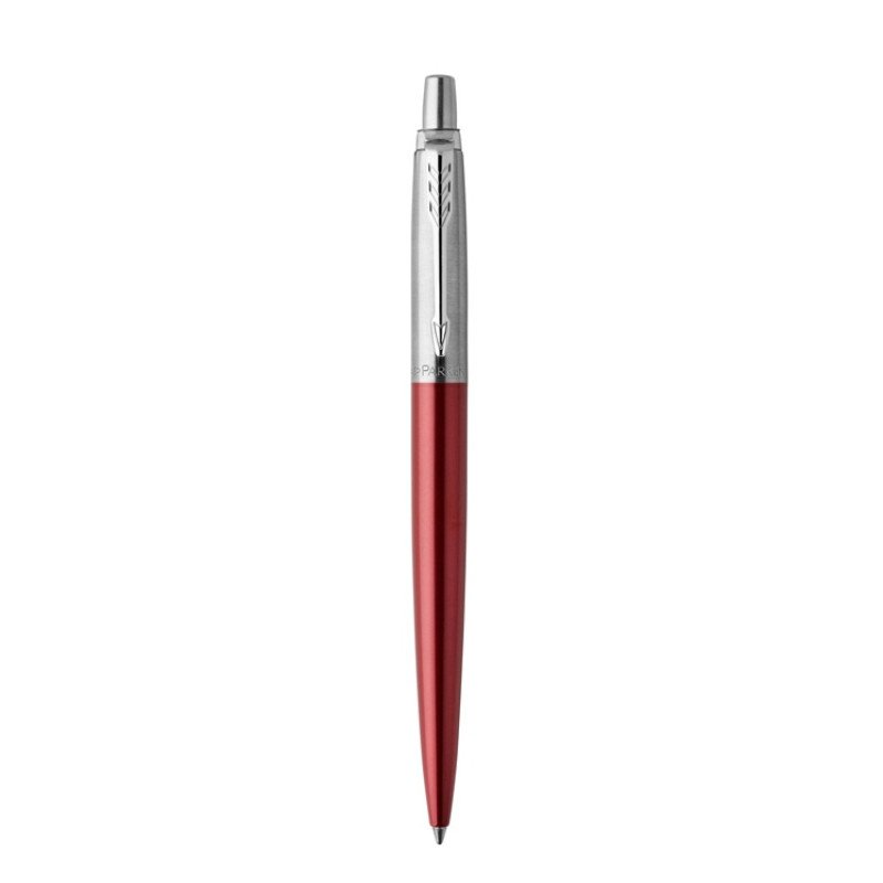 Шариковая ручка Parker Jotter Essential, Kensington Red CT, стержень: M, цвет чернил : blue или blac