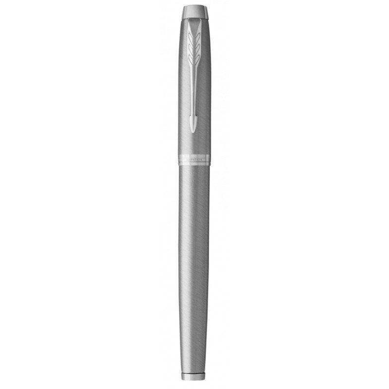 Ручка-роллер Parker IM Stainless Steel CT, стержень: F, цвет чернил: black, в подарочной упаковке Ручка-роллер Parker IM Stainless Steel CT, стержень: F, цвет чернил: black, в подарочной упаковке