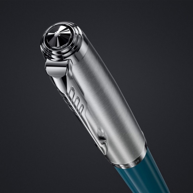 Шариковая ручка Parker 51 CORE TEAL BLUE CT, стержень: M, цвет чернил: black, в подарочной упаковке.
