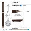 Ручка "Firenze" шариковая автоматическая софт-тач, коричневая