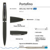 Ручка металлическая шариковая "Portofino", софт-тач, 1.0 мм, черный