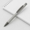 Ручка металлическая soft touch шариковая «Tender», серебристый/серый Ручка металлическая soft touch шариковая «Tender», серебристый/серый