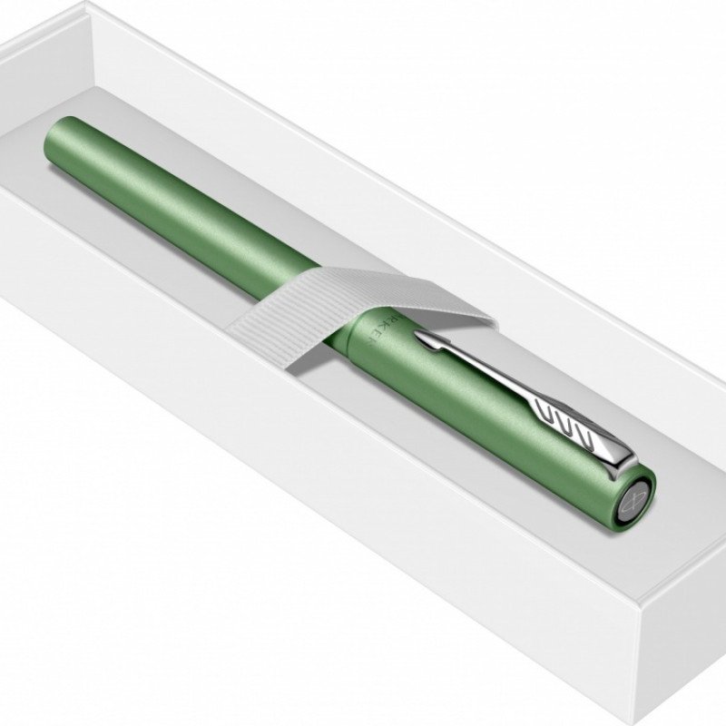Ручка-роллер Parker Vector XL Green CT, цвет чернил black, стержень: F, в подарочной упаковке. Ручка-роллер Parker Vector XL Green CT, цвет чернил black, стержень: F, в подарочной упаковке.