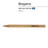 Ручка металлическая шариковая "Bergamo", золотистый Ручка металлическая шариковая "Bergamo", золотистый
