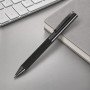 Ручка металлическая шариковая из сетки «MESH», стальной/черный