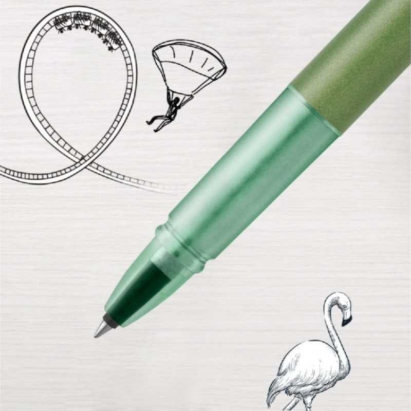 Ручка-роллер Parker Vector XL Green CT, цвет чернил black, стержень: F, в подарочной упаковке. Ручка-роллер Parker Vector XL Green CT, цвет чернил black, стержень: F, в подарочной упаковке.