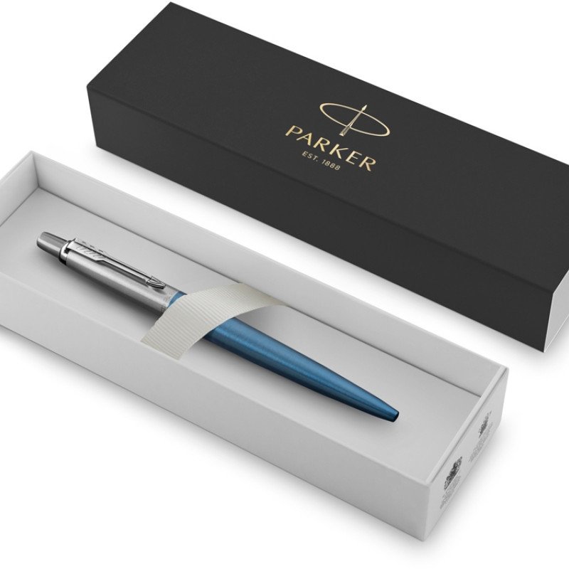 Шариковая ручка Parker Jotter Essential, Waterloo Blue CT, стержень: Mblue