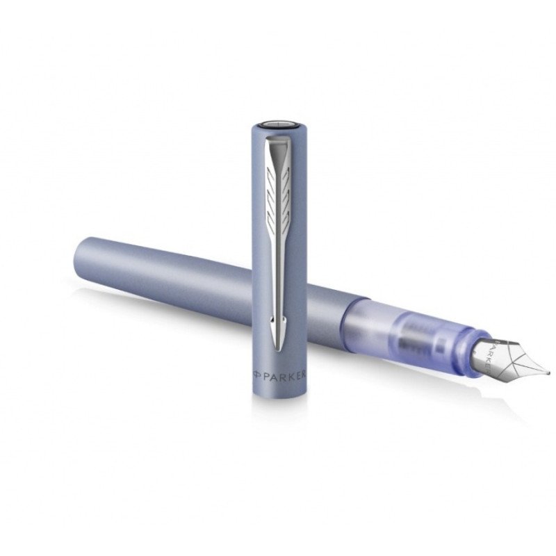 Перьевая ручка Parker Vector XL Silver Blue CT, цвет чернил blue, перо: F/M, в подарочной упаковке. Перьевая ручка Parker Vector XL Silver Blue CT, цвет чернил blue, перо: F/M, в подарочной упаковке.