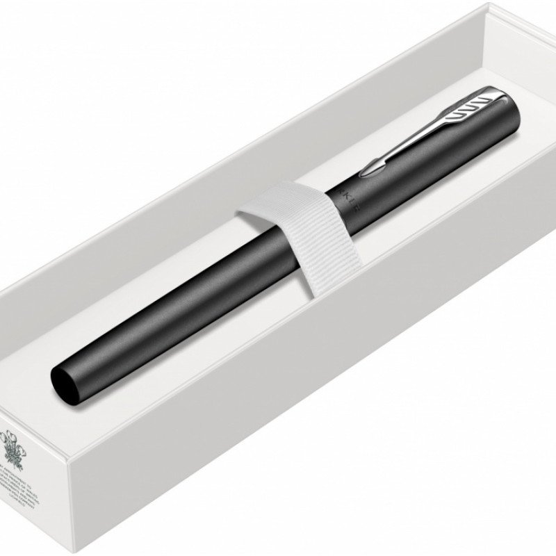 Ручка-роллер Parker Vector XL Black CT, стержень: F, цвет чернил:black, в подарочной упаковке