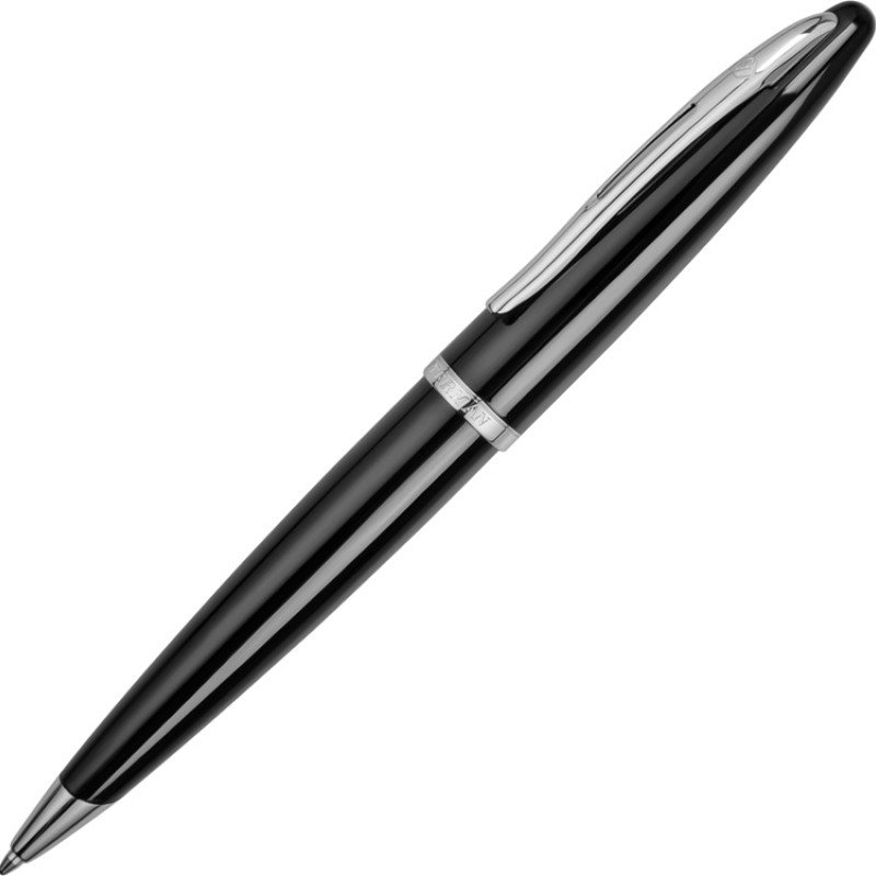 Шариковая ручка Waterman Carene, цвет: Black ST, стержень: Mblu Шариковая ручка Waterman Carene, цвет: Black ST, стержень: Mblu
